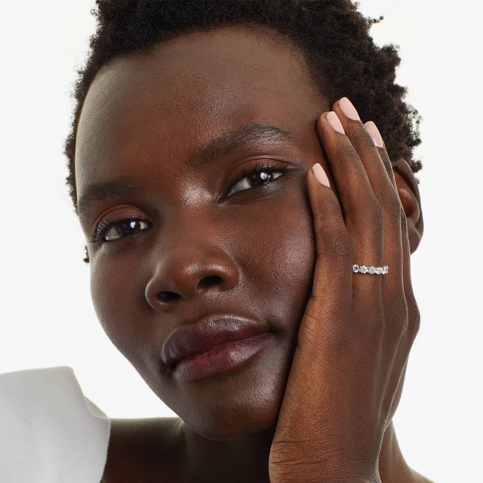 Trellis Eternity Ring With 3 CTW Diamonds In 14K Yellow Gold (3.50mm)