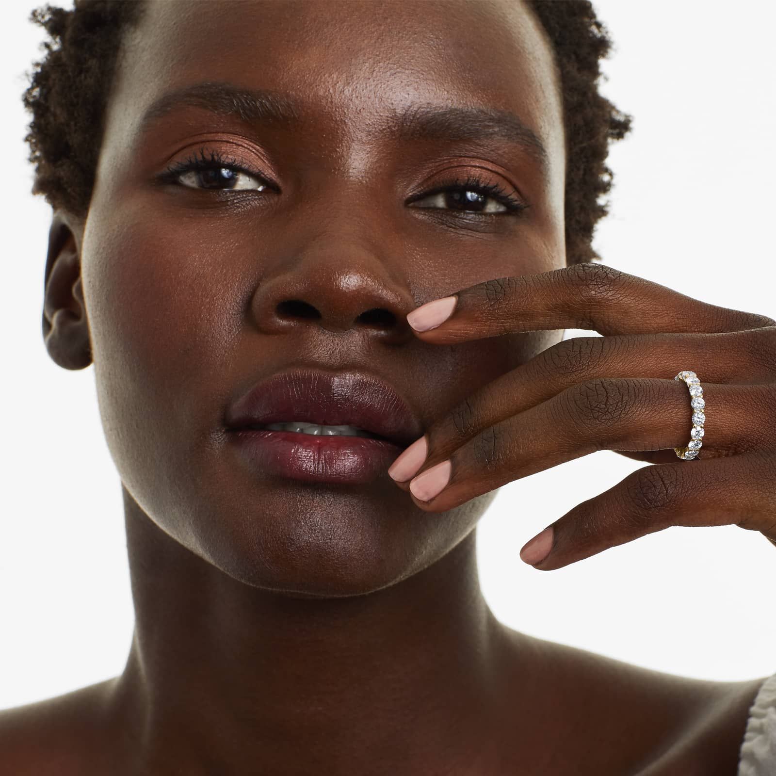 Trellis Eternity Ring With 3 CTW Diamonds In 14K Yellow Gold (3.50mm)