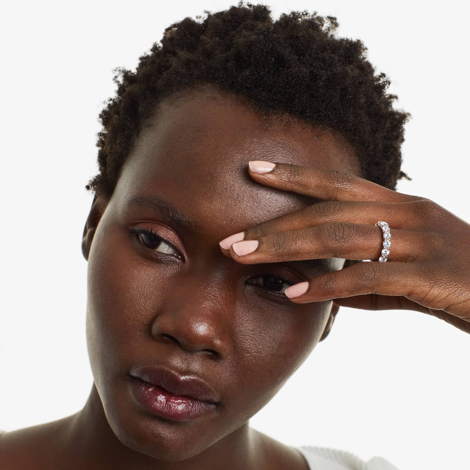 Trellis Eternity Ring With 4 CTW Diamonds In 14K Rose Gold (4.00mm)