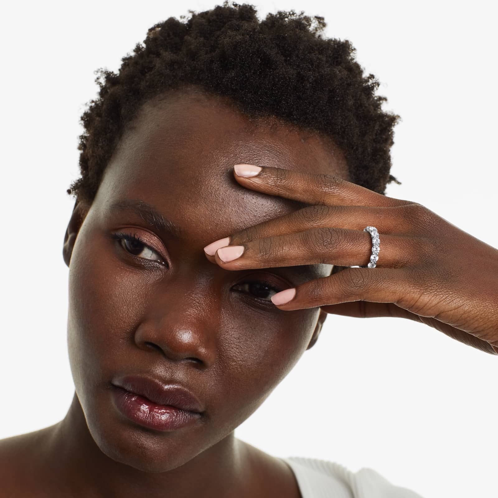 Trellis Eternity Ring With 4 CTW Lab-Grown Diamonds In 14K White Gold (4.00mm)