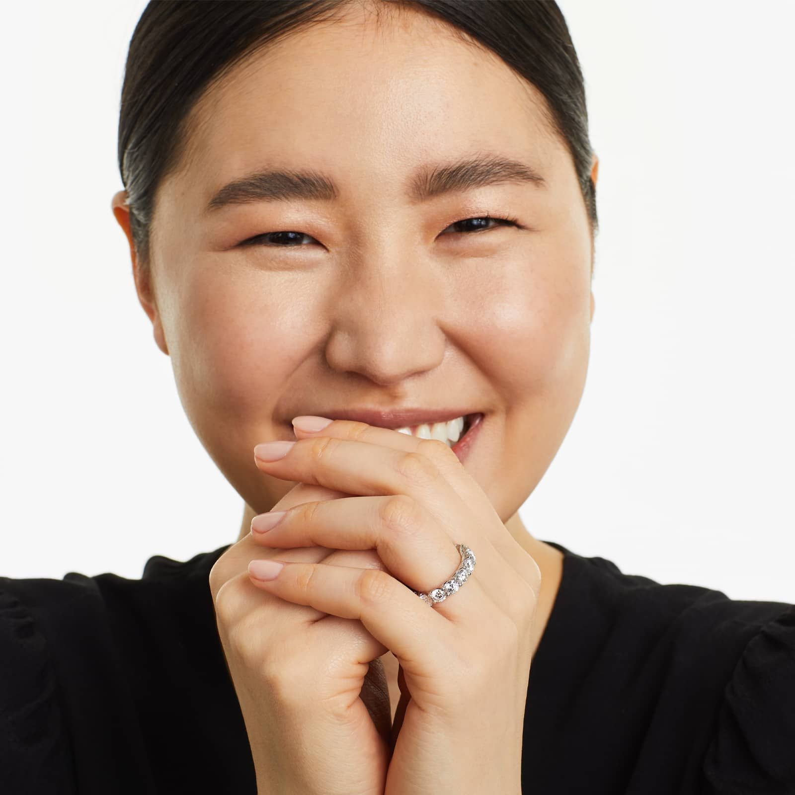 Trellis Eternity Ring With 5 CTW Diamonds In Platinum (4.00mm)