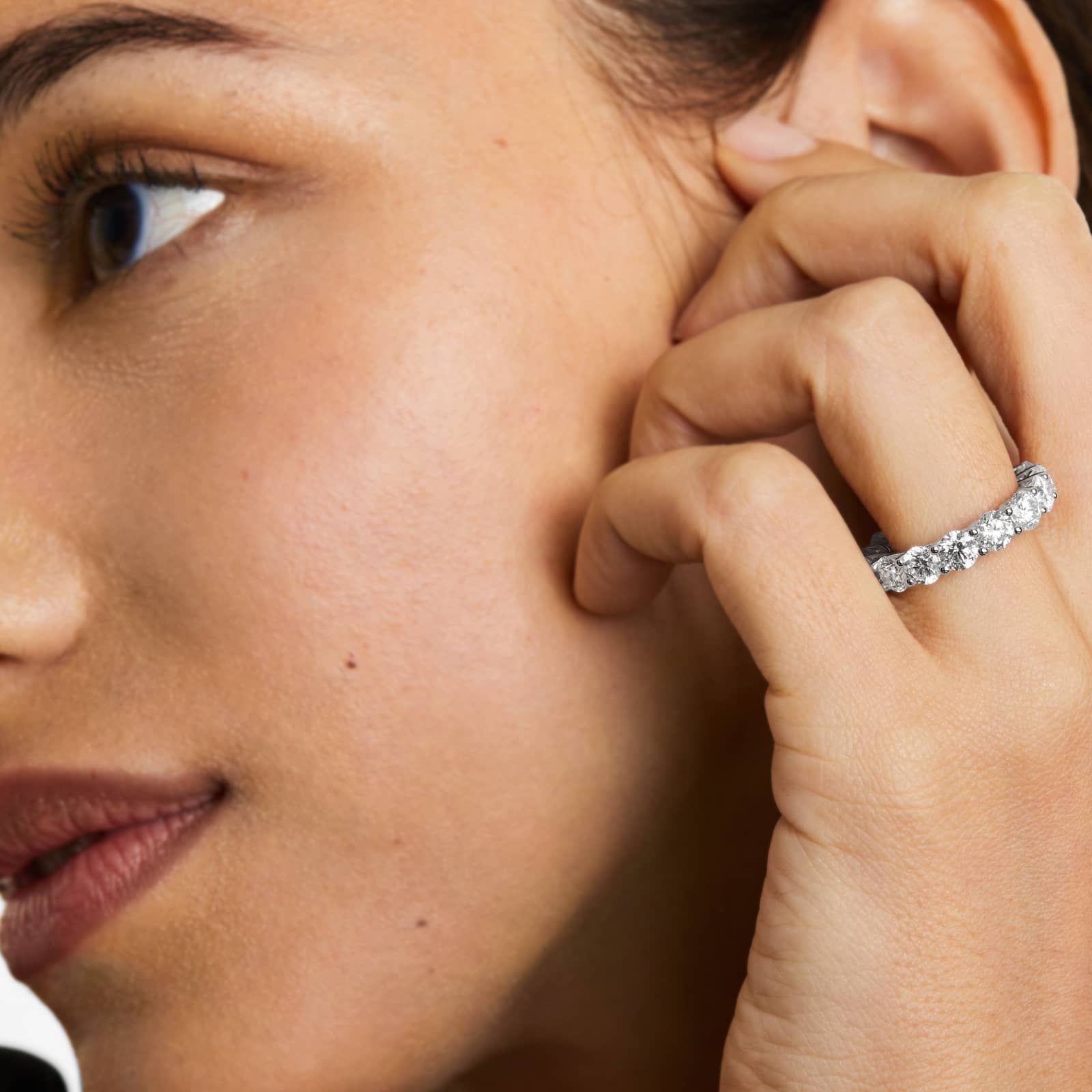 Trellis Eternity Ring With 6 CTW Diamonds In Platinum (4.50mm)