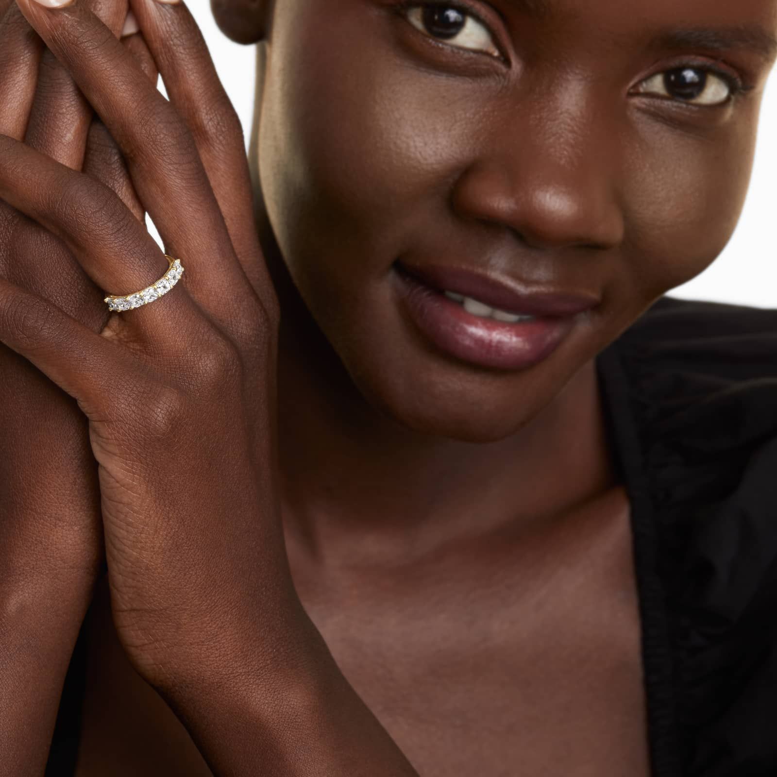 Seven Stone Anniversary Ring With 1.5 CTW Cushion Cut Diamonds In 14K Yellow Gold (2.50mm)