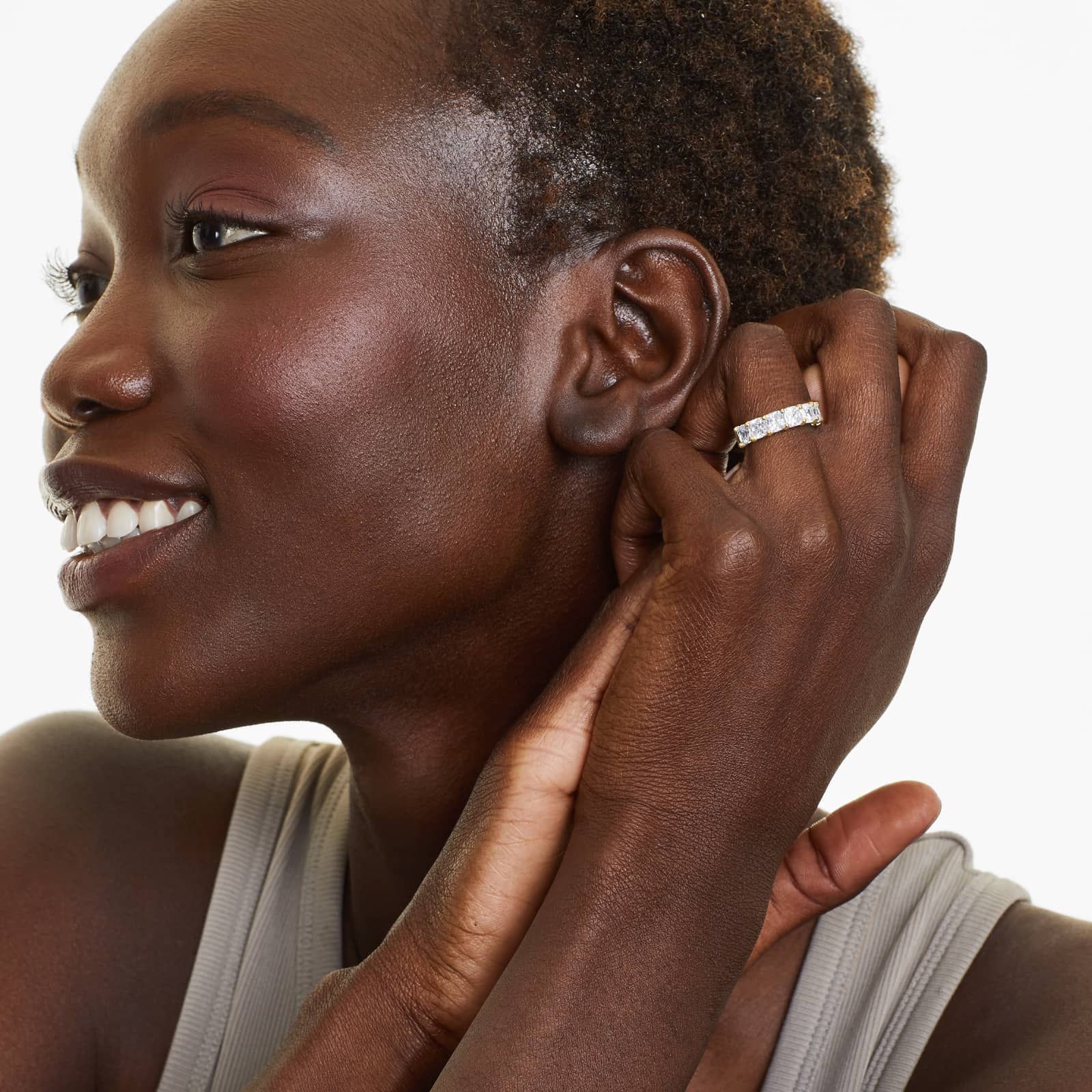 Seven Stone Anniversary Ring With 3.5 CTW Cushion Cut Diamonds In 14K Yellow Gold (3.00mm)