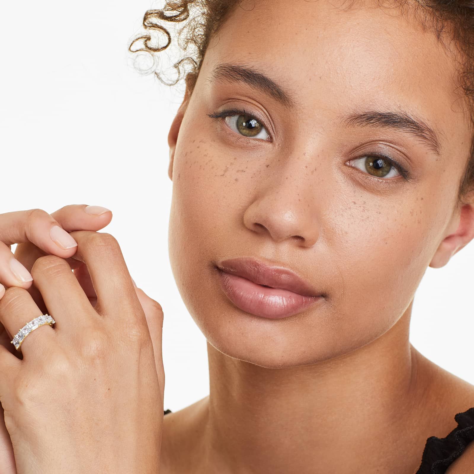 Seven Stone Anniversary Ring With 2 CTW Princess Cut Lab-Grown Diamonds In 14K Yellow Gold (2.50mm)