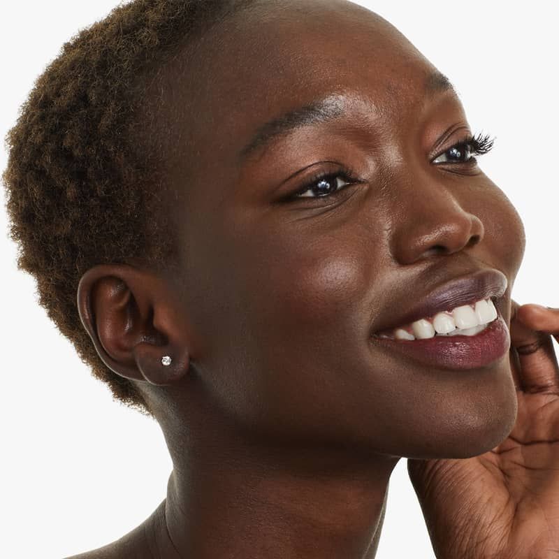 Three Prong Martini 0.25 CTW Lab-Grown Diamond Stud Earrings In 14K Yellow Gold