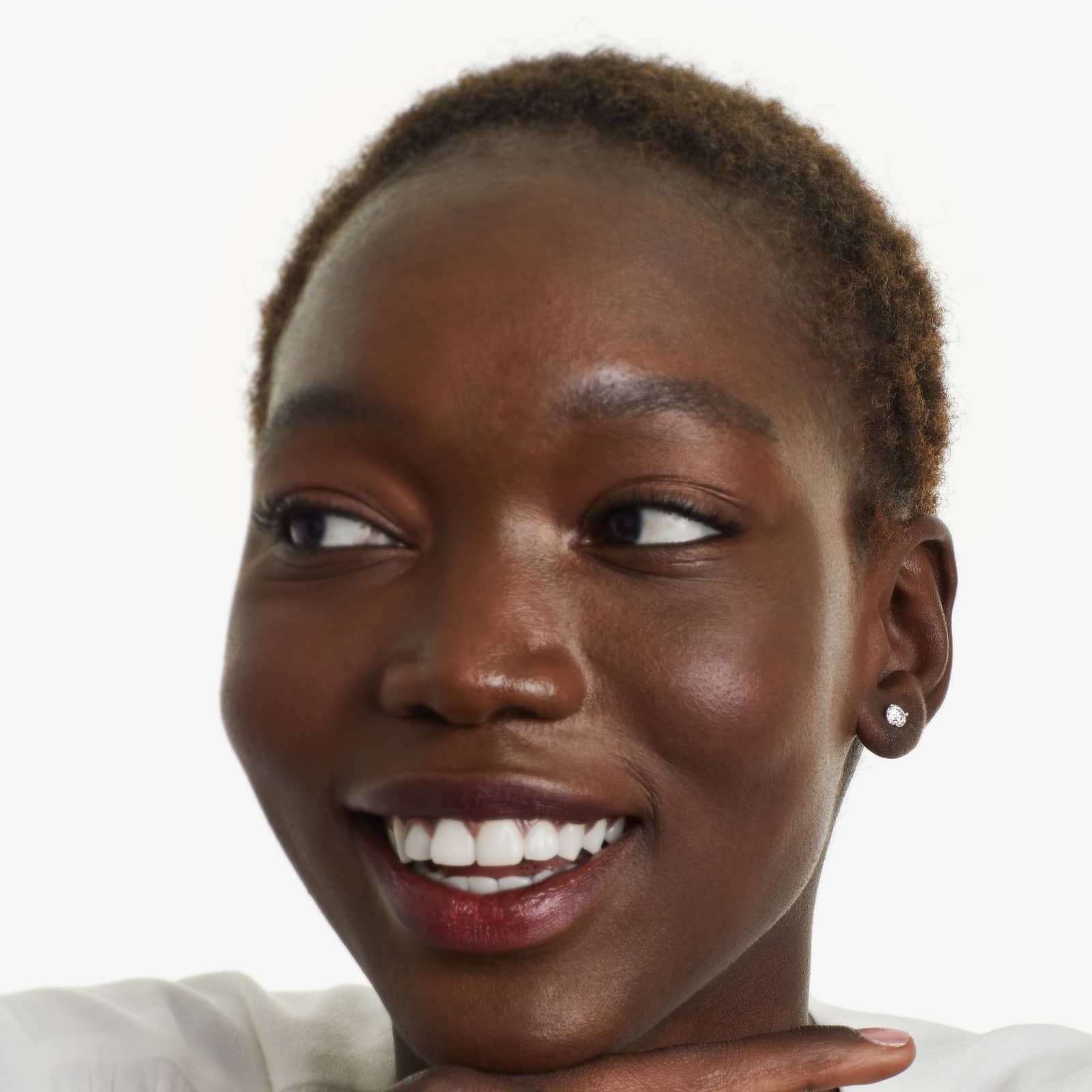 Three Prong Martini 0.75 CTW Round Brilliant Diamond Earrings In Platinum