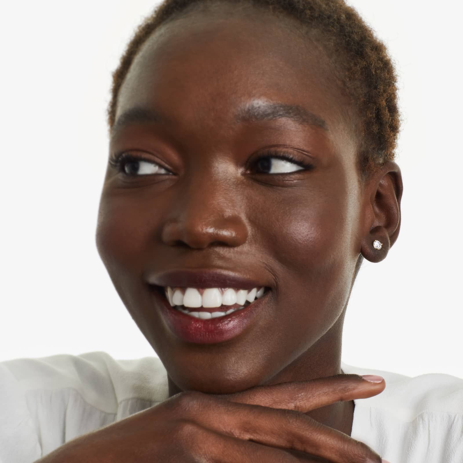 Three Prong Martini 0.75 CTW Lab-Grown Diamond Stud Earrings In 14K Yellow Gold