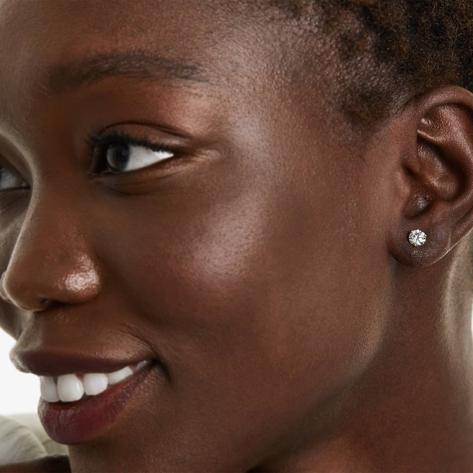 Three Prong Martini 0.75 CTW Lab-Grown Diamond Stud Earrings In 14K Yellow Gold