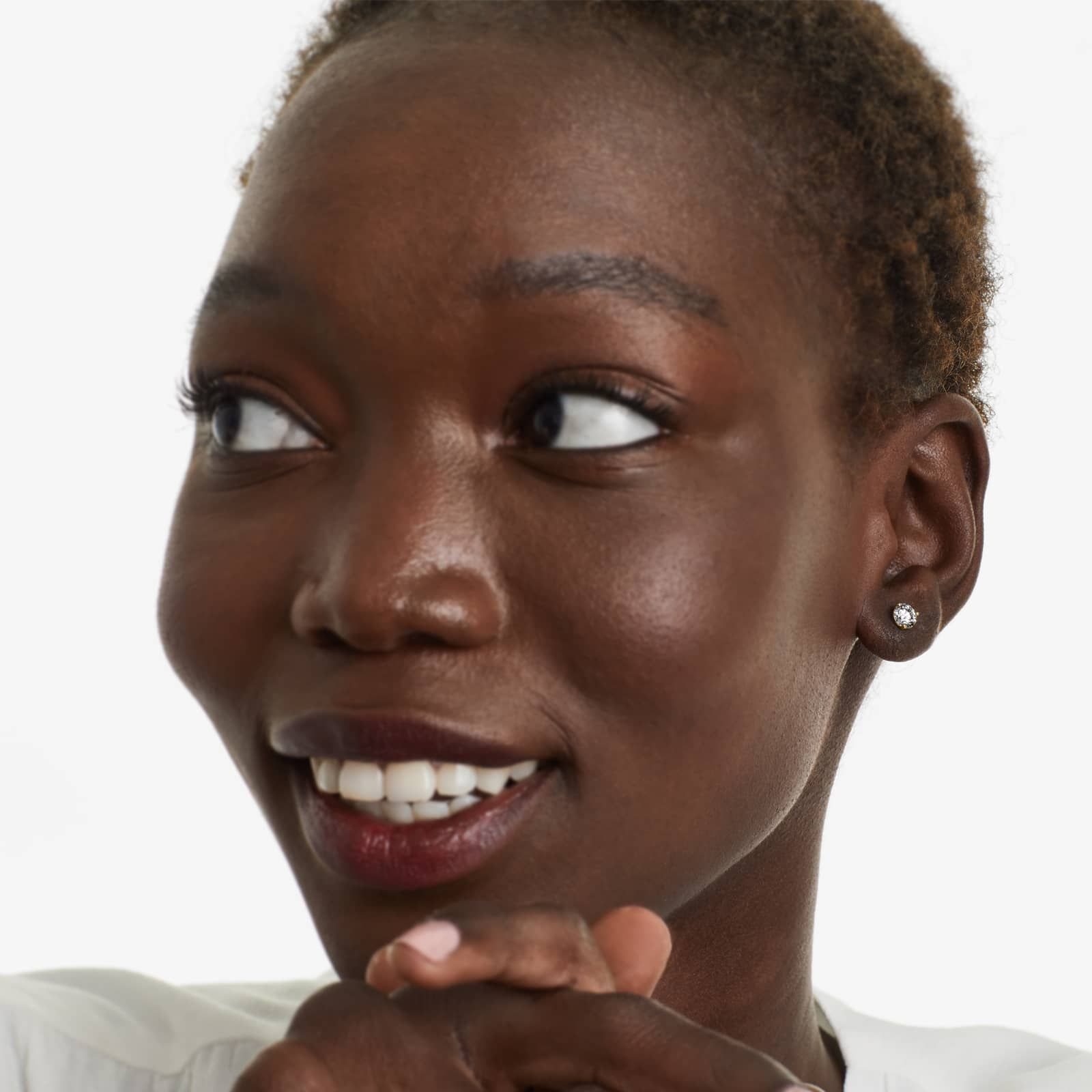 Three Prong Martini 1 CTW Lab-Grown Diamond Stud Earrings In 14K Yellow Gold