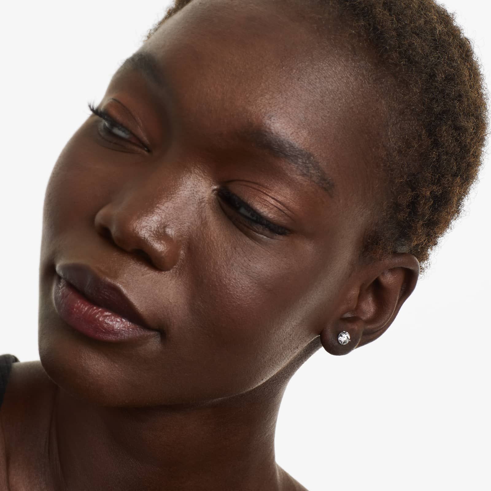 Three Prong Martini 1.5 CTW Diamond Stud Earrings  In Platinum