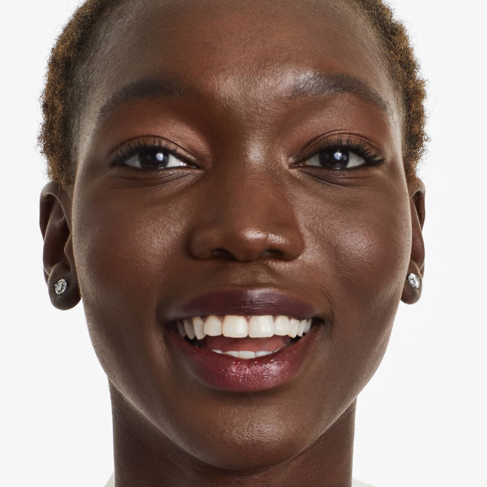 Three Prong Martini 2 CTW Diamond Stud Earrings In Platinum