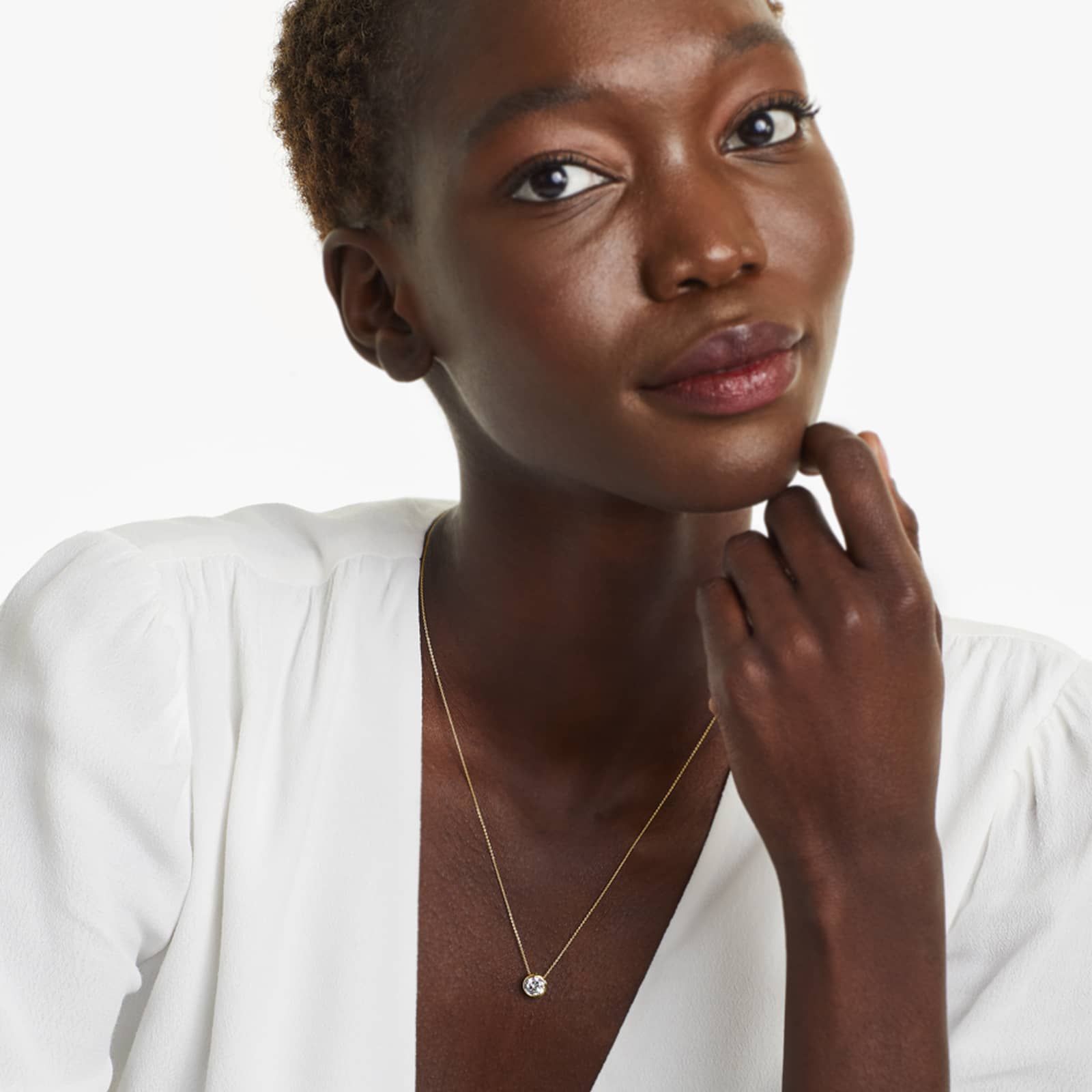 14K Yellow Gold Bezel Lab-Grown Diamond Pendant (1.00 CTW - F-G / VS2-SI1)