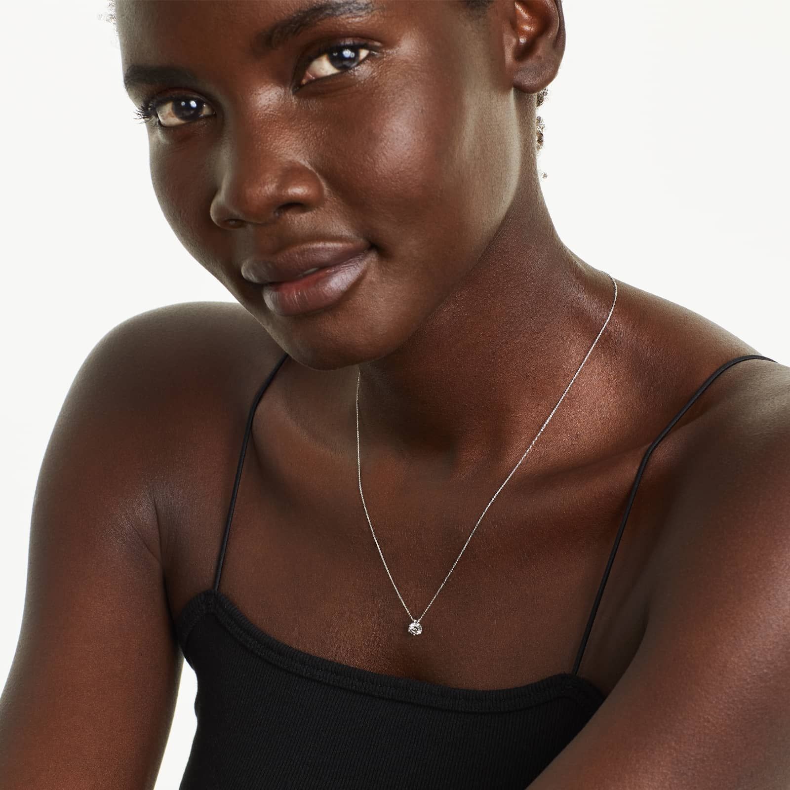 Platinum Scallop Basket Diamond Pendant (0.50 CTW - H-I / SI1-SI2)