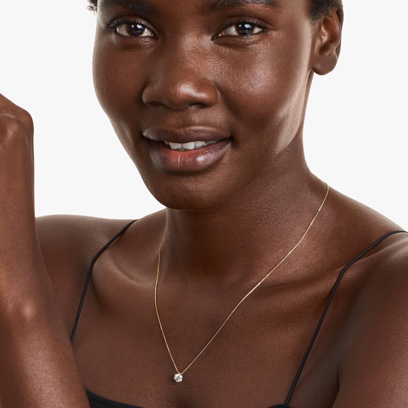 14K Yellow Gold Scallop Basket Diamond Pendant (0.50 CTW - H-I / SI1-SI2)