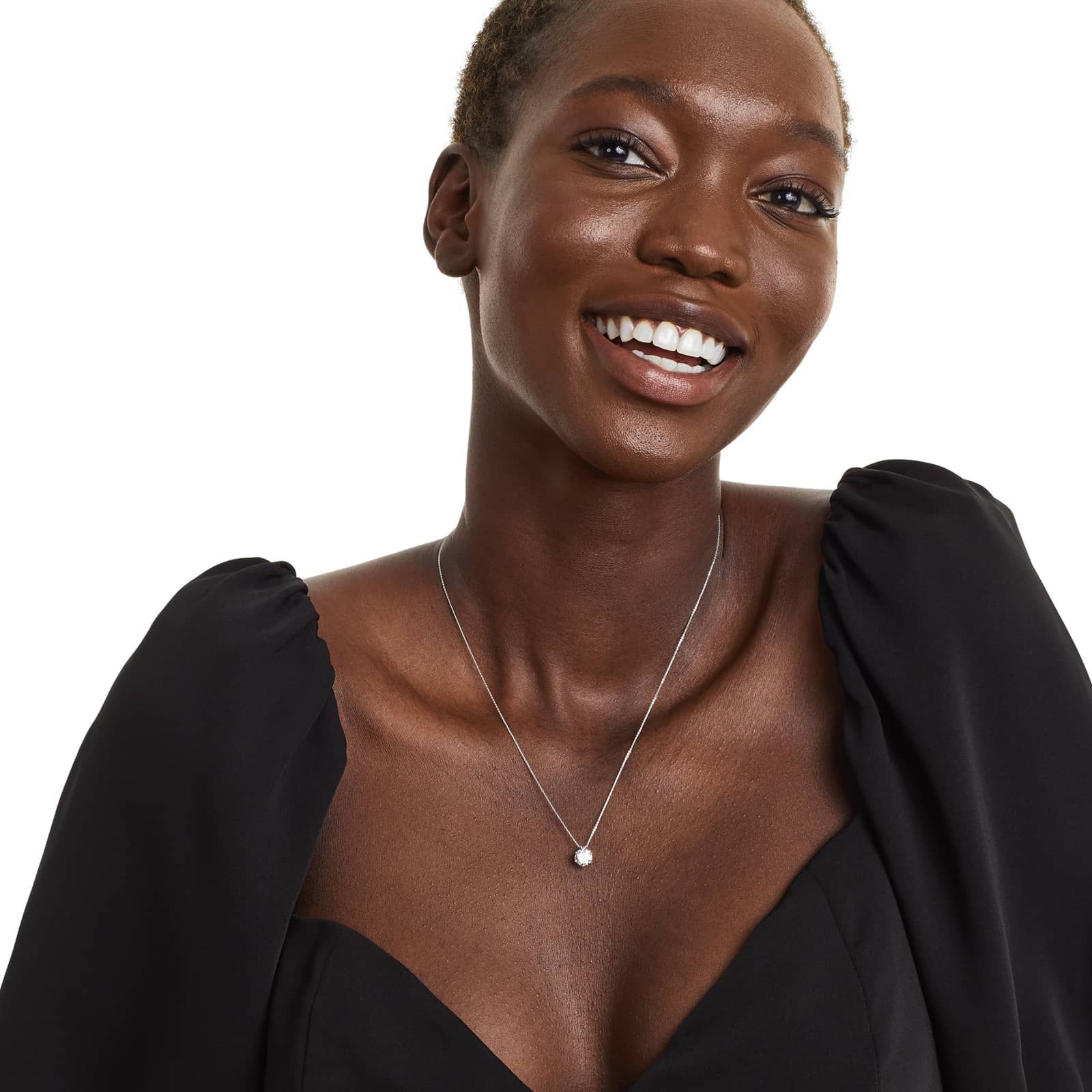 Platinum Scallop Basket Diamond Pendant (1.00 CTW - H-I / SI1-SI2)