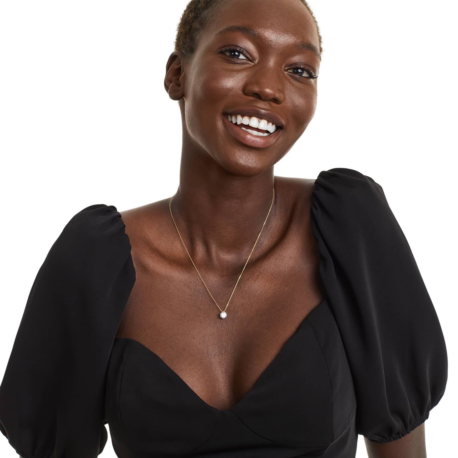 14K Yellow Gold Scallop Basket Diamond Pendant (1.00 CTW - H-I / SI1-SI2)