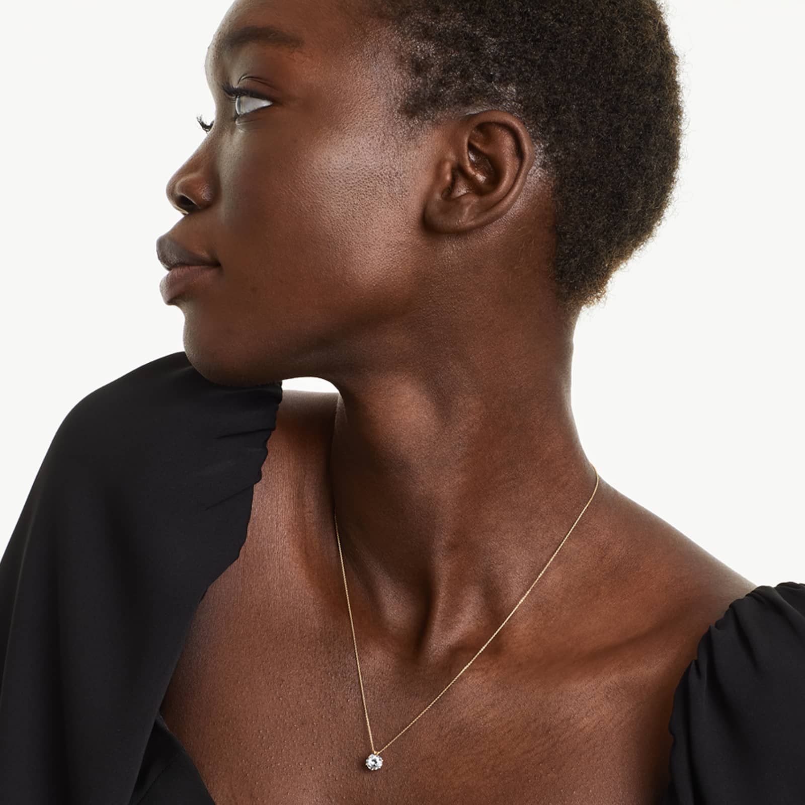 14K Yellow Gold Scallop Basket Diamond Pendant (1.00 CTW - H-I / SI1-SI2)