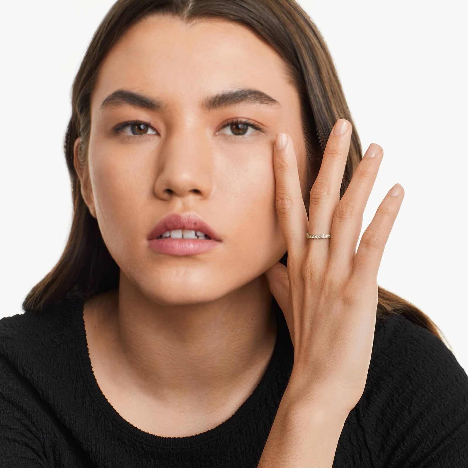 Milgrain Bezel Diamond Ring In 14K Yellow Gold