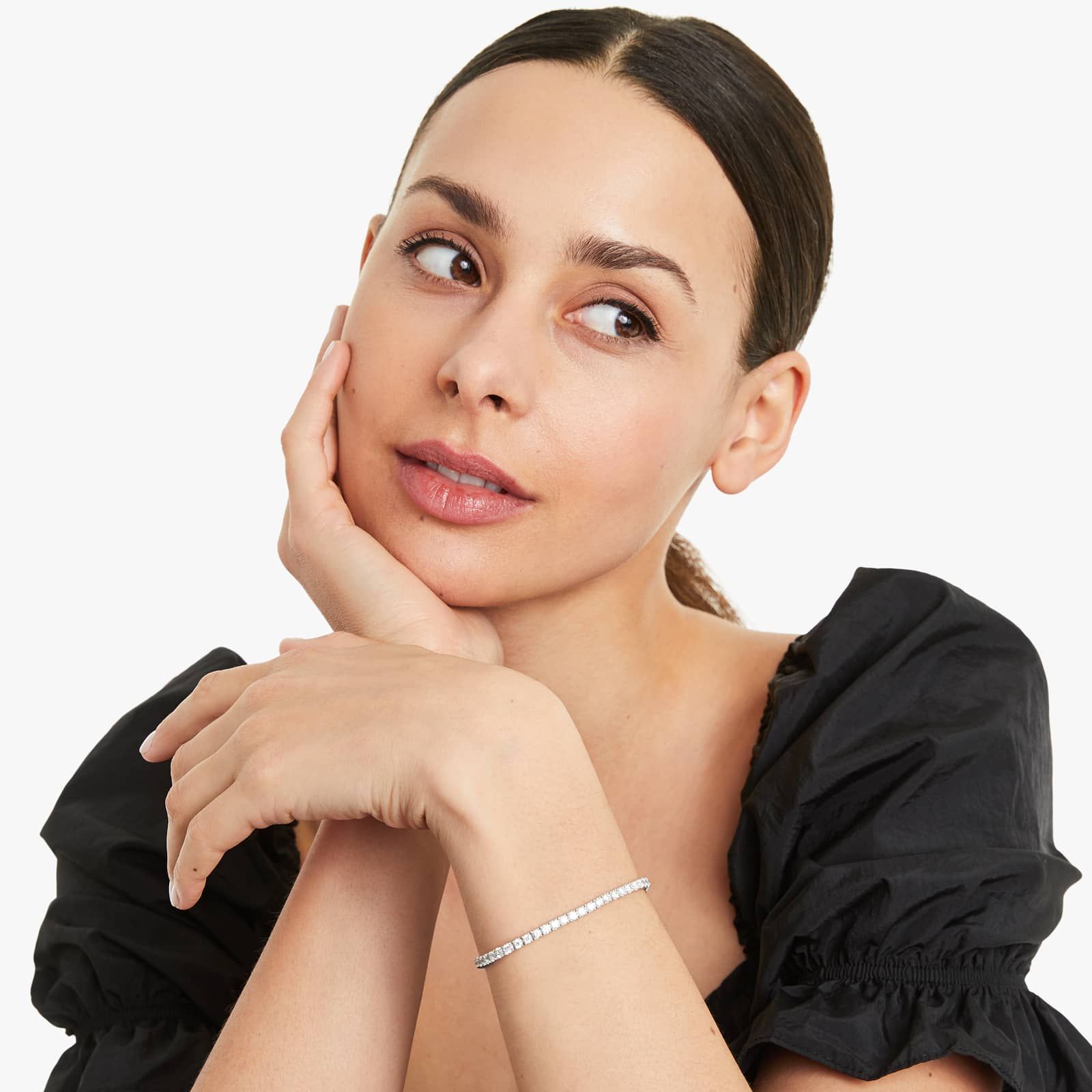 Tennis Bracelet With 5 CTW Diamonds In 14K White Gold