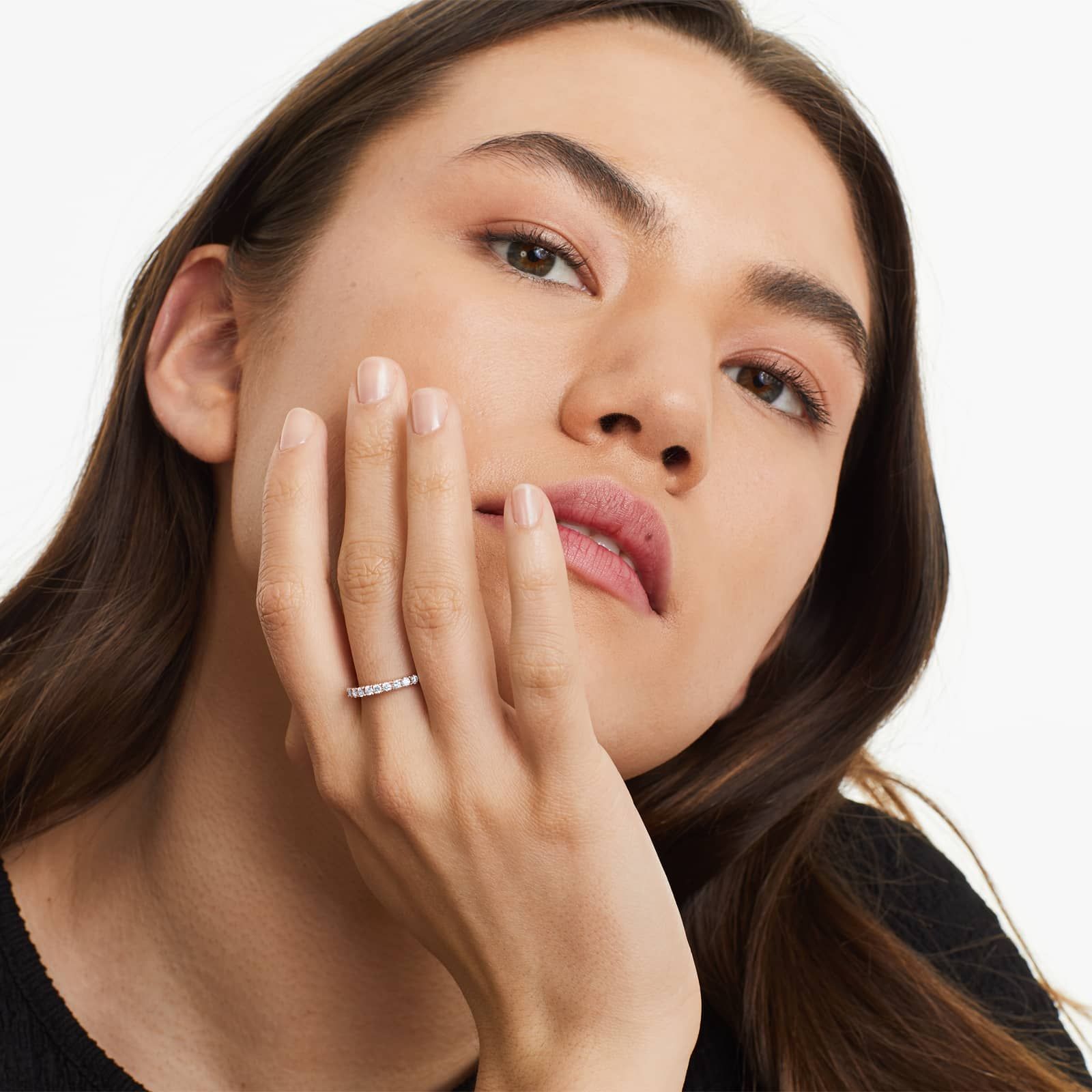 Micropavé Diamond Ring (0.5 CTW) In 14K Rose Gold