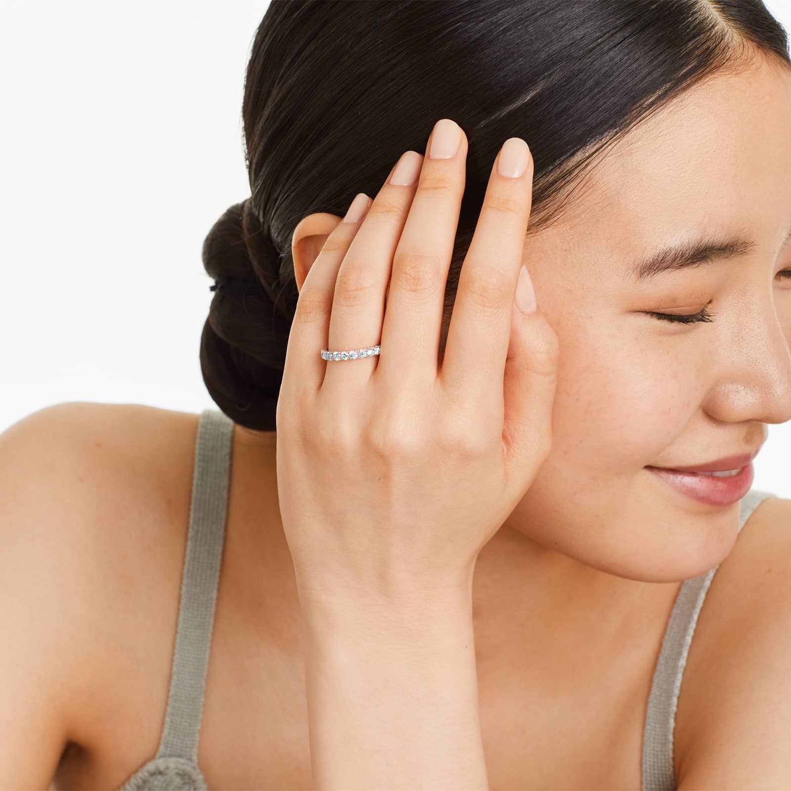 Micropavé Diamond Ring (0.75 CTW) In 14K Rose Gold