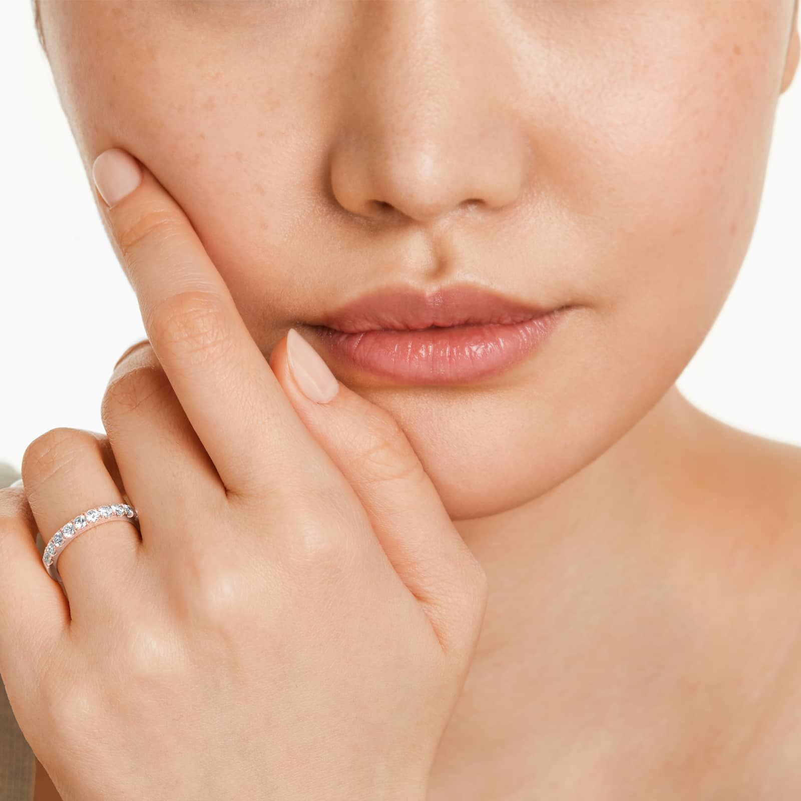 Micropavé Diamond Ring (0.75 CTW) In 14K Rose Gold