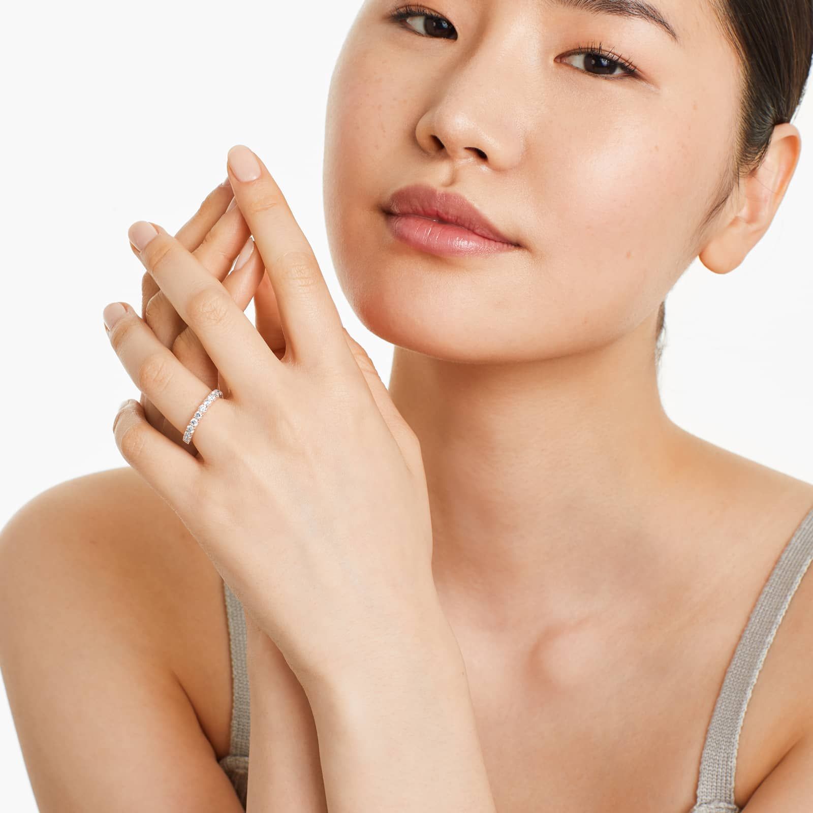 Micropavé Diamond Ring (0.75 CTW) In 14K Rose Gold