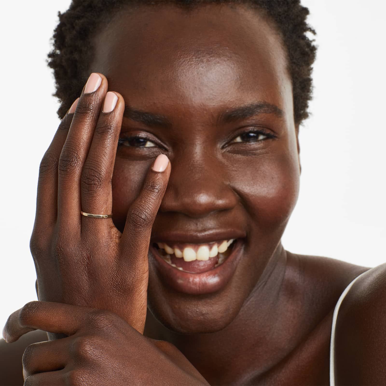 High Polished Faceted Ring In 14K Yellow Gold