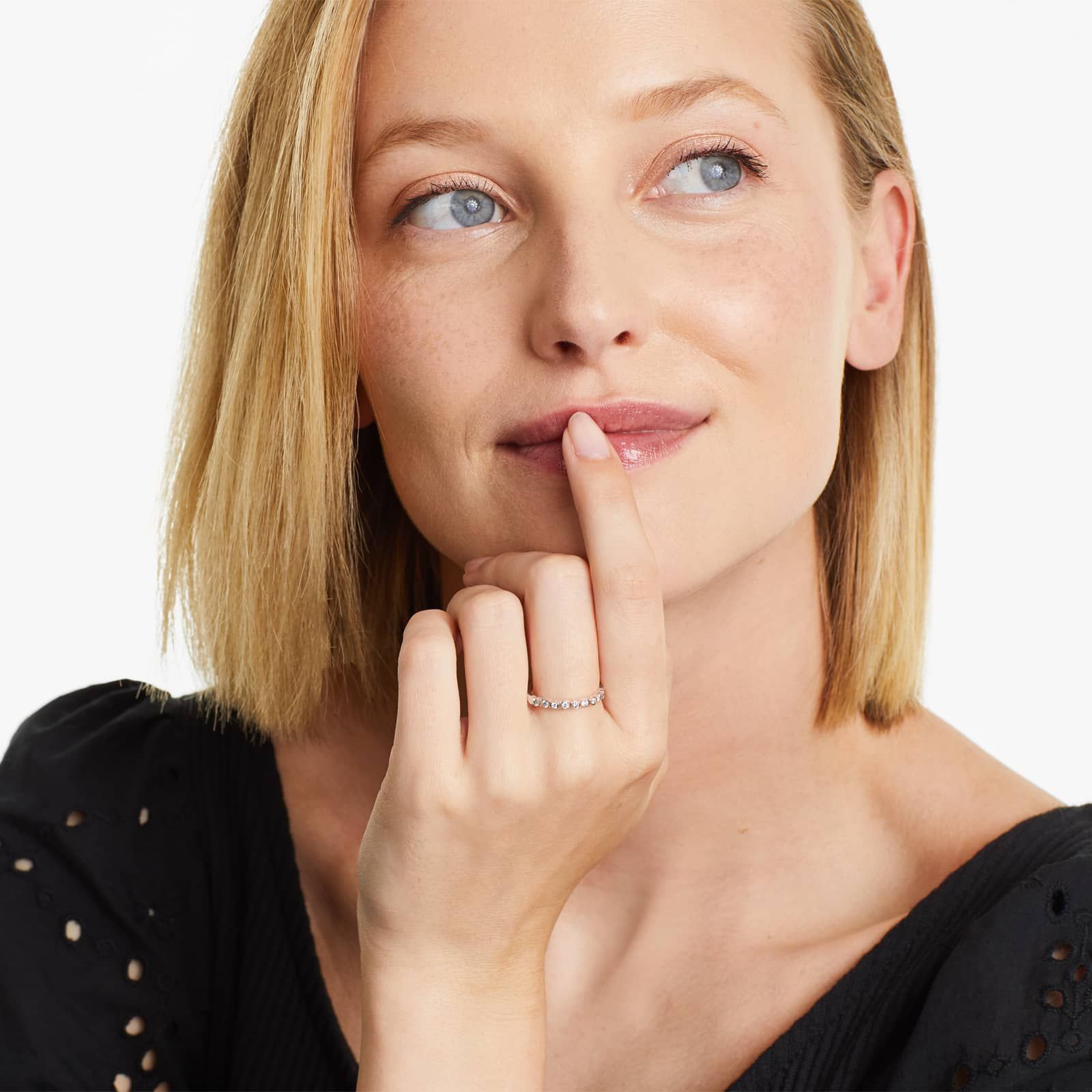 Multi-Shaped Diamond Ring In 14K Rose Gold