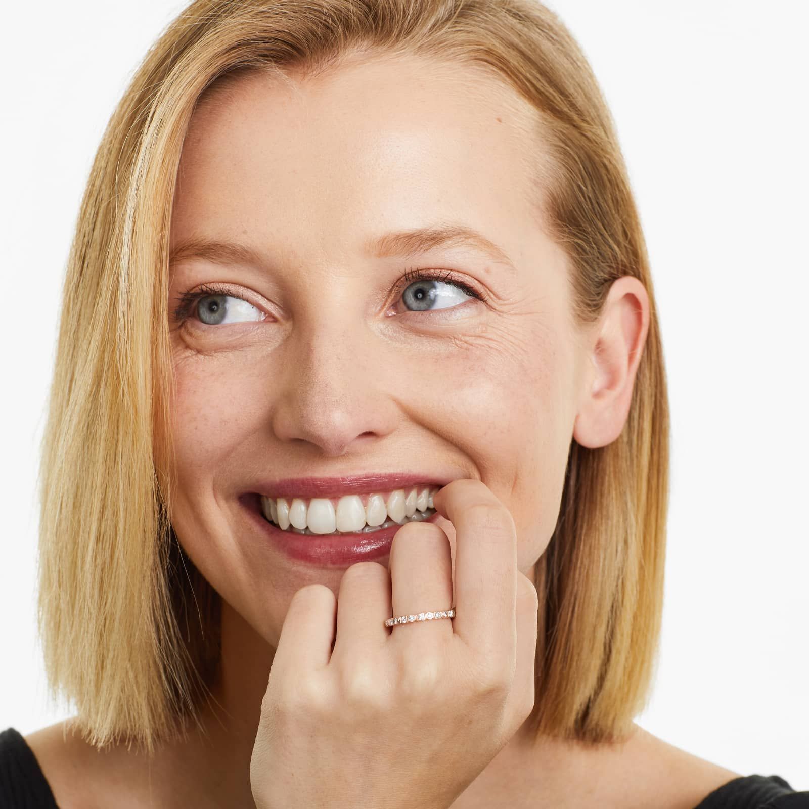 Multi-Shaped Diamond Ring In 14K Rose Gold