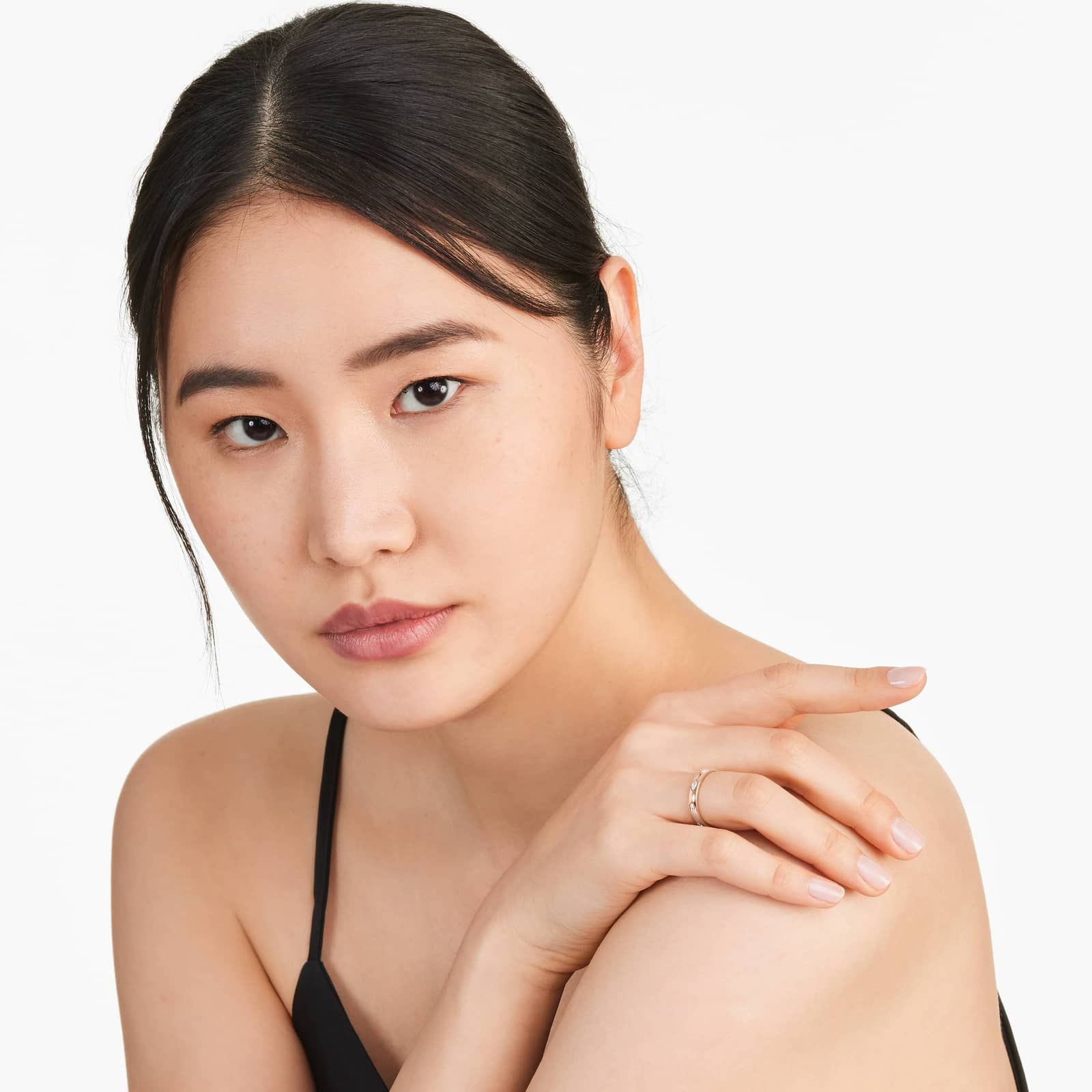 Marquise Cut Bezel Set Diamond Ring In 14K Rose Gold