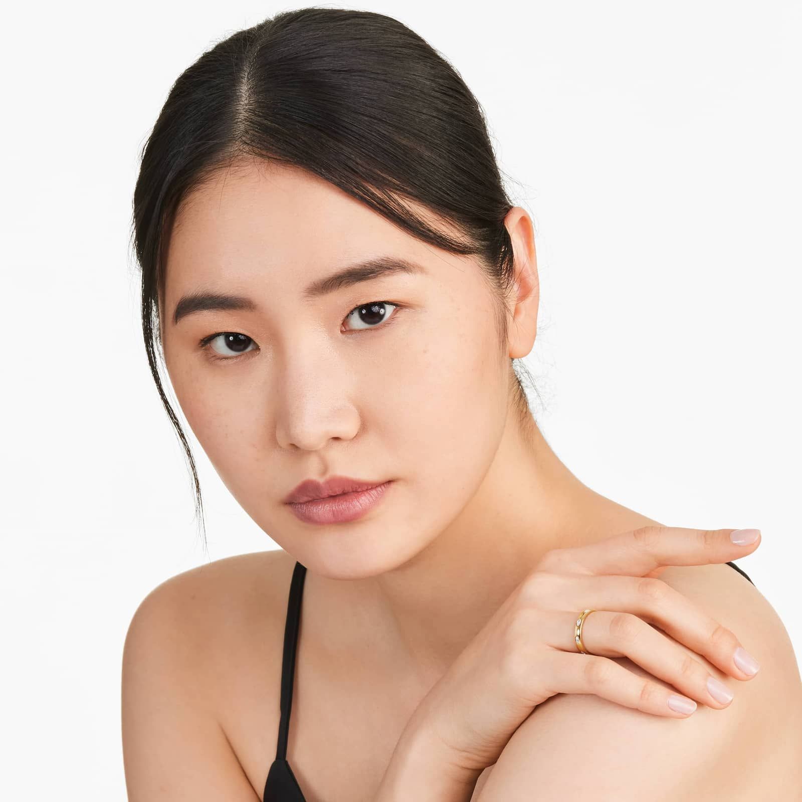 Marquise Cut Bezel Set Diamond Ring In 14K Yellow Gold