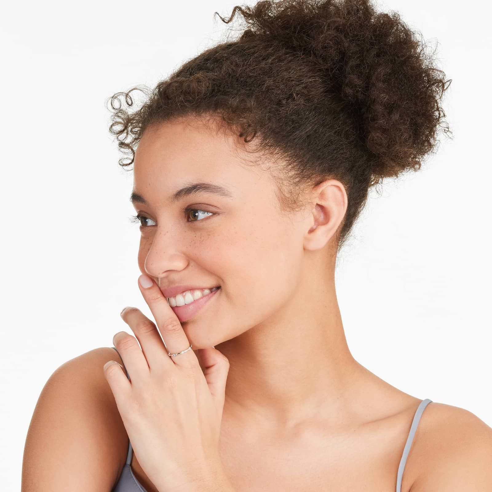 Marquise Cut Diamond Station Ring In 14K Rose Gold