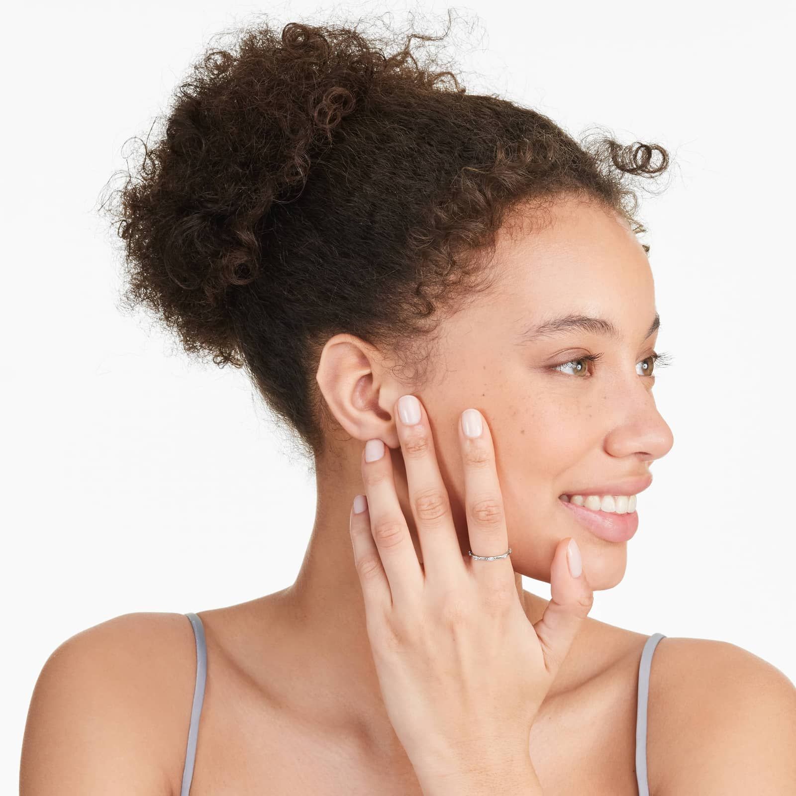 Marquise Cut Diamond Station Ring In 14K White Gold