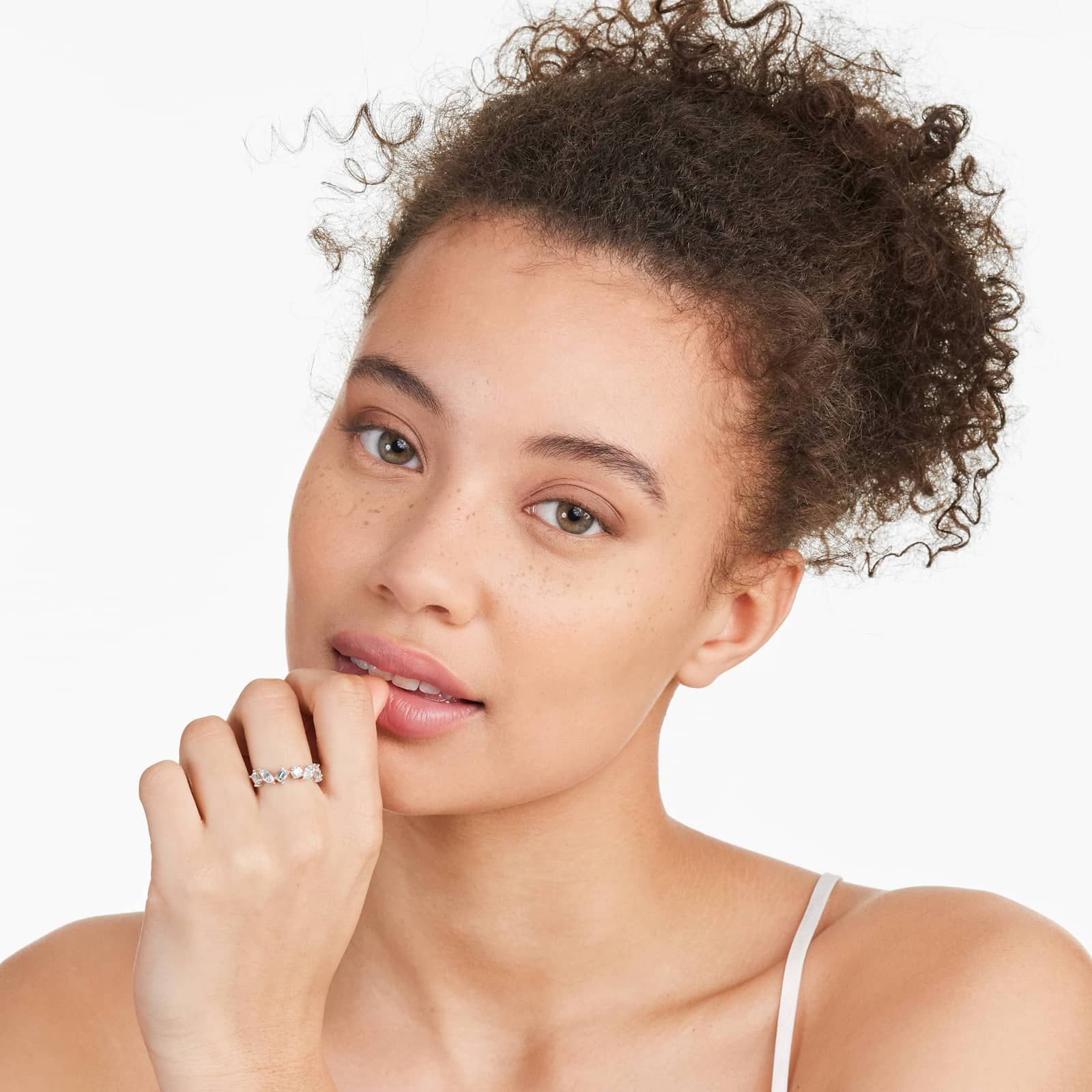 Fancy Mixed Diamond Ring In 14K Rose Gold