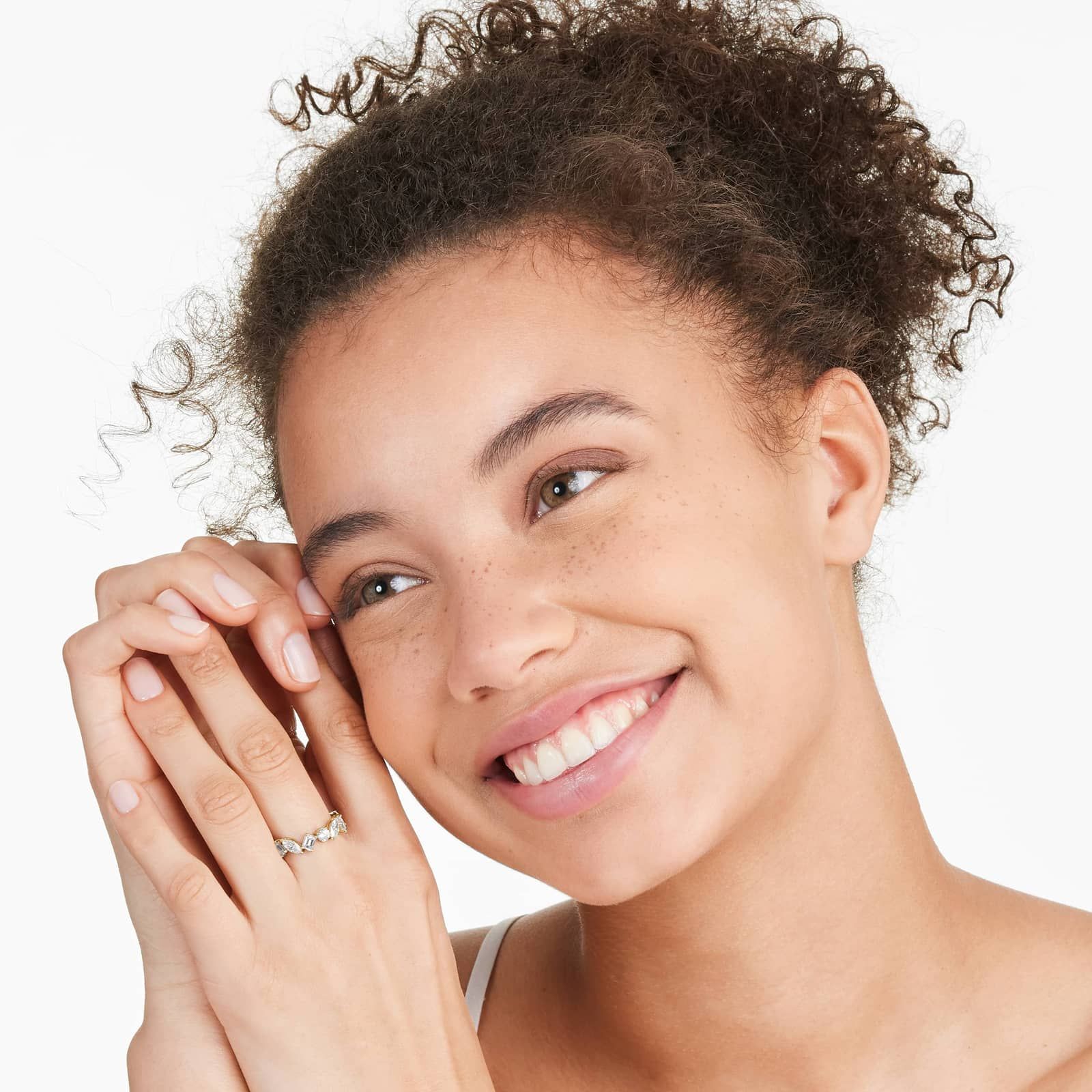 Fancy Mixed Diamond Ring In 14K Yellow Gold