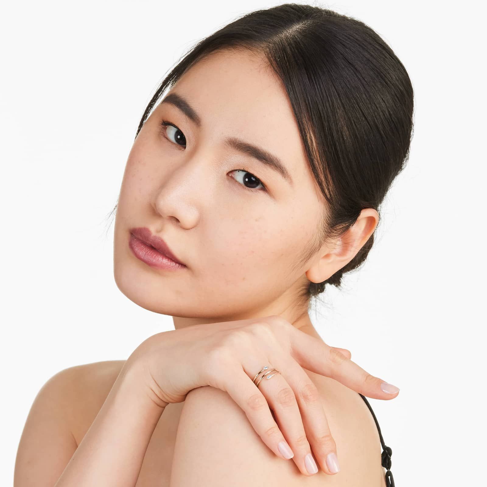 Marquise Cut Diamond Wrap Ring In 14K Rose Gold