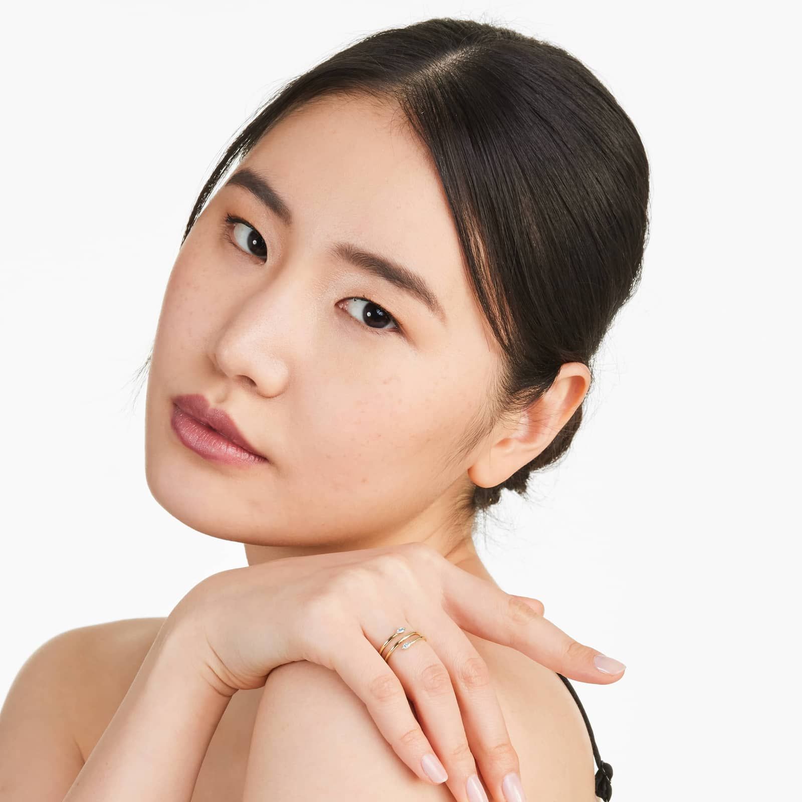 Marquise Cut Diamond Wrap Ring In 14K Yellow Gold