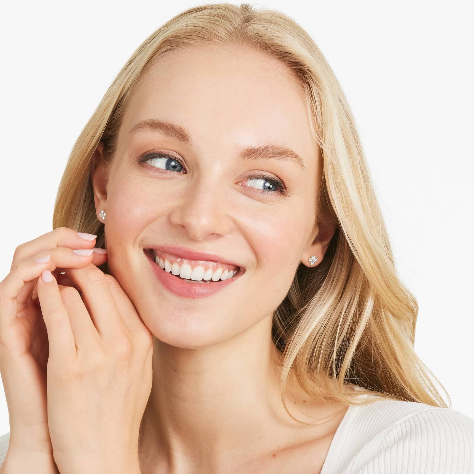 Blossom Lab-Grown Diamond  Stud Earrings In 14K Yellow Gold