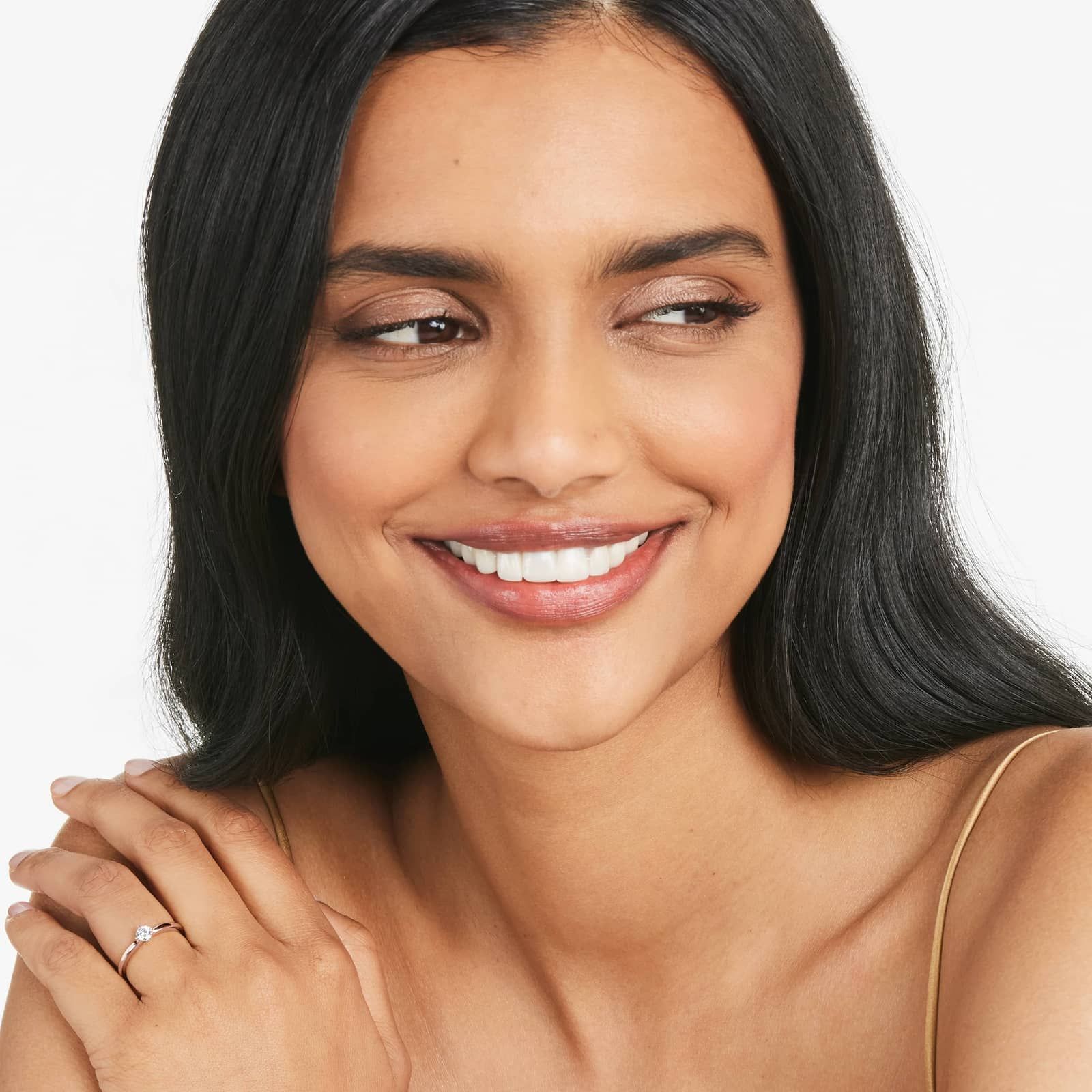 Lab-Grown Diamond Solitaire Ring In 14K Rose Gold