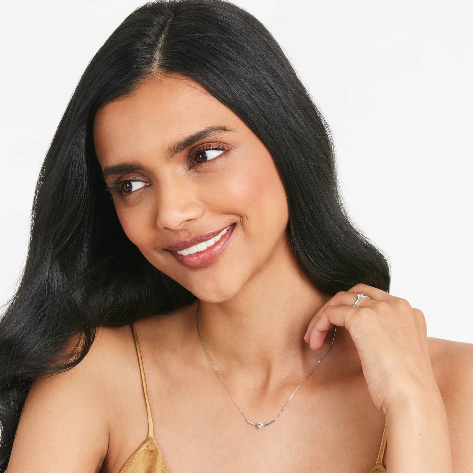 Lab-Grown Diamond Solitaire Ring In 14K White Gold