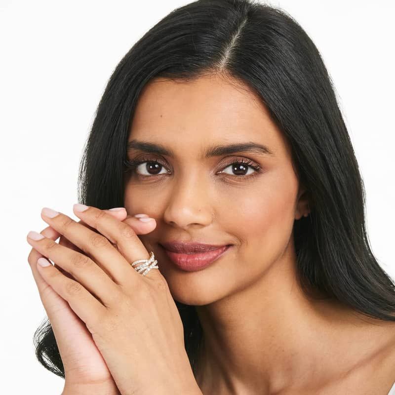 Tidal Wave Lab-Grown Diamond Ring In 14K Yellow Gold