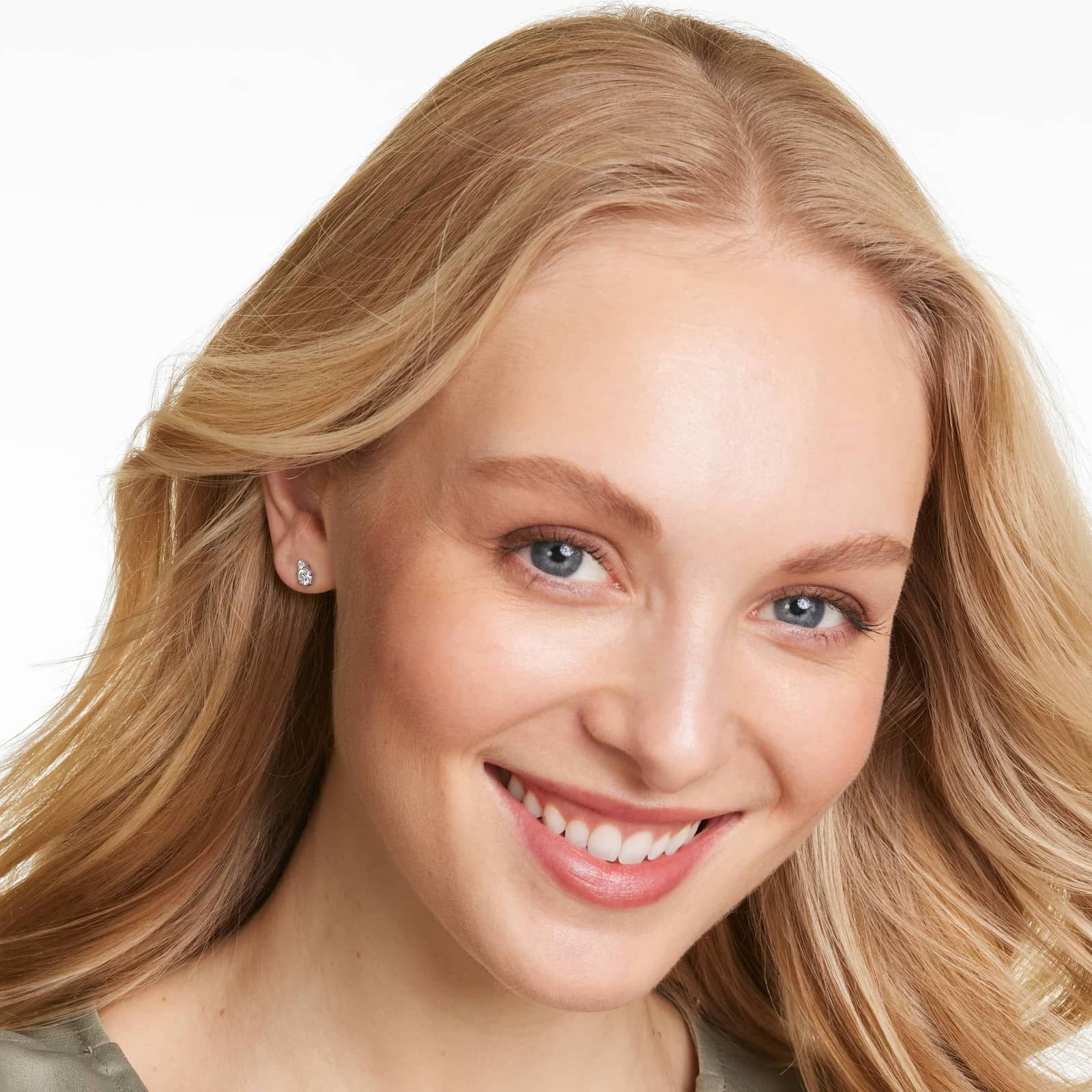 Cosmos Diamond Stud Earrings In 14K White Gold