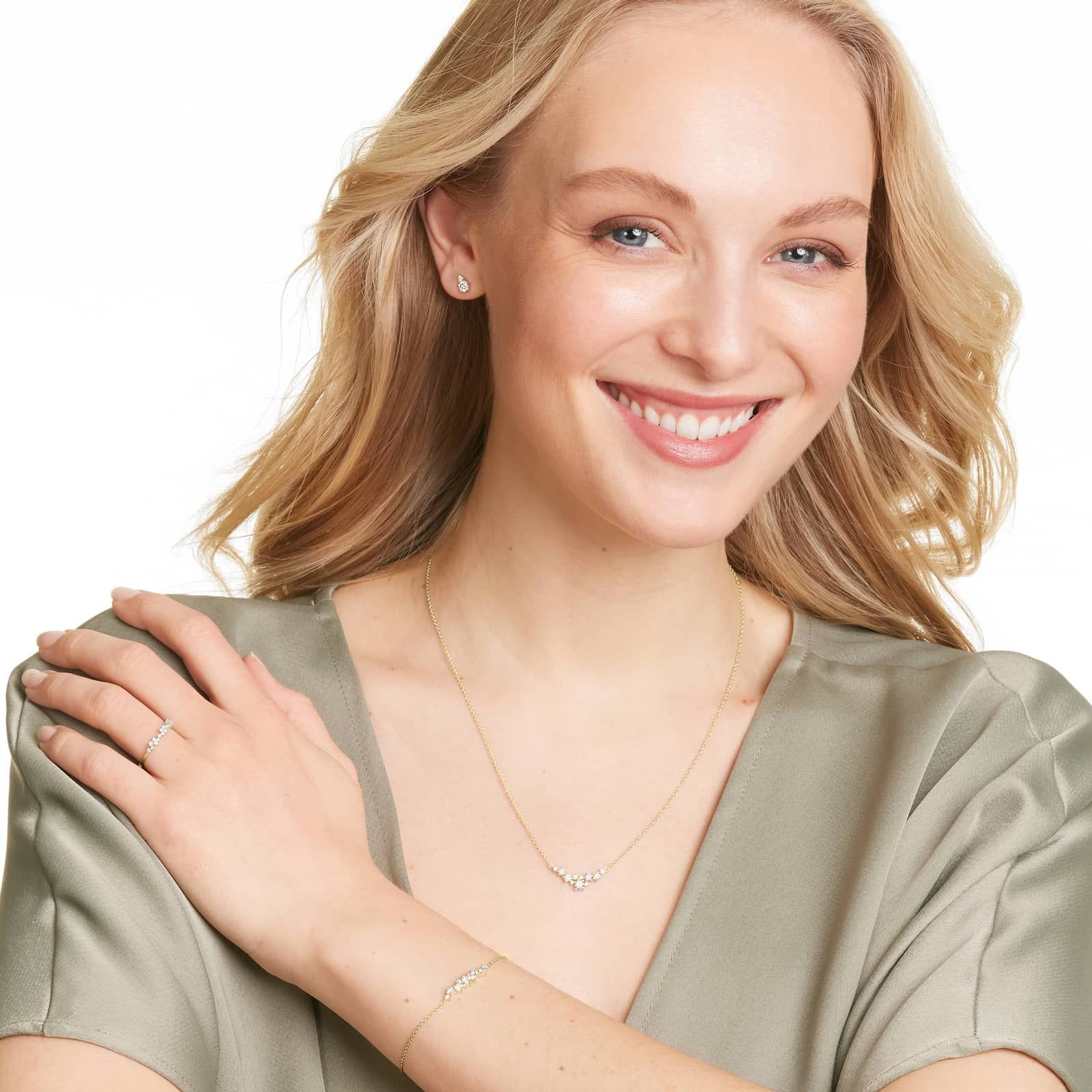 Cosmos Diamond Ring In 14K Yellow Gold