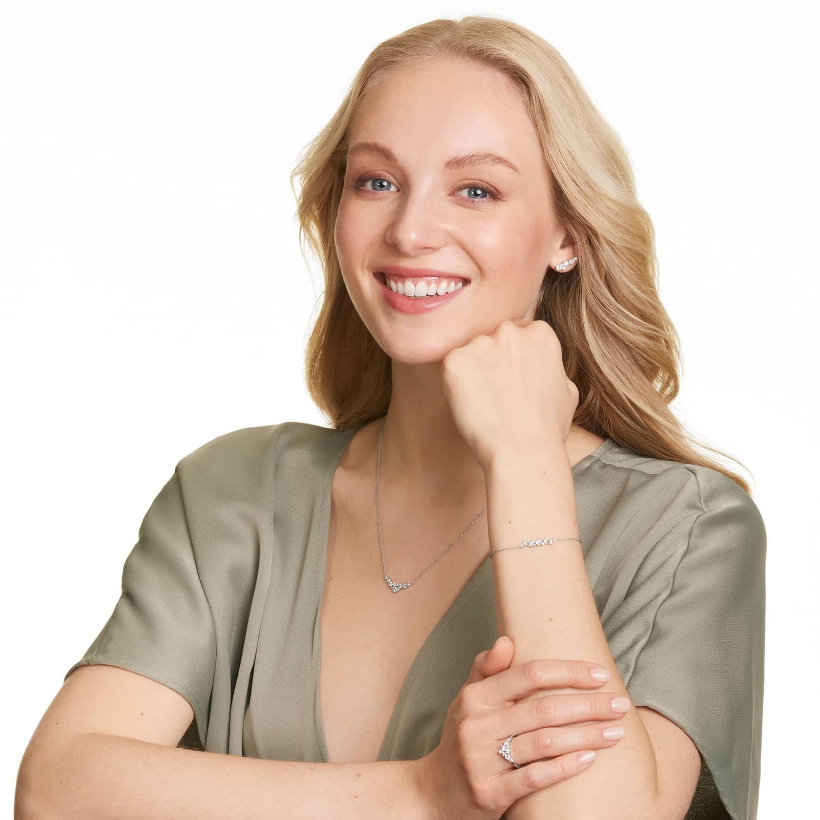 Cosmos Tiara Diamond Ring In 14K White Gold