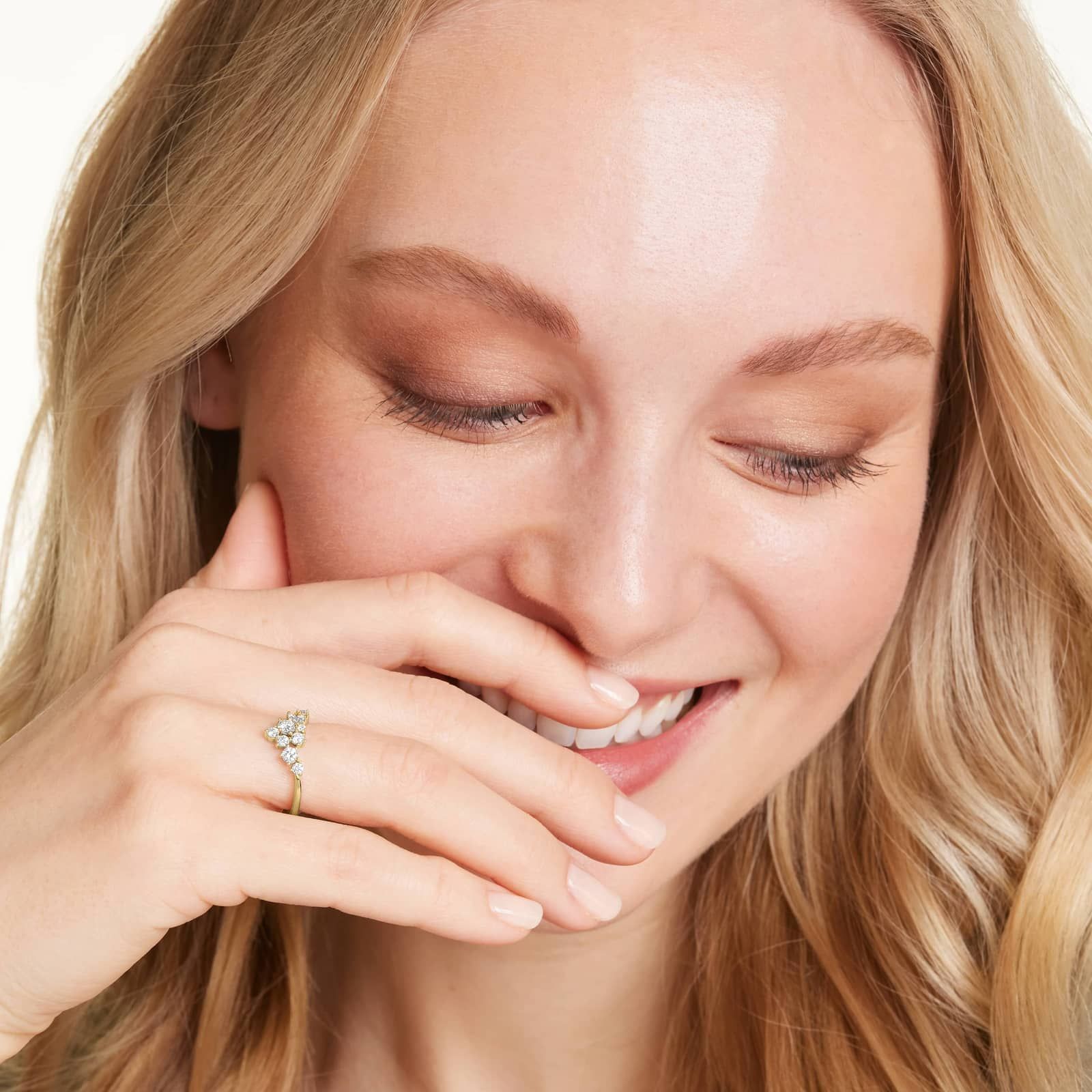 Cosmos Tiara Lab-Grown Diamond Ring In 14K Yellow Gold