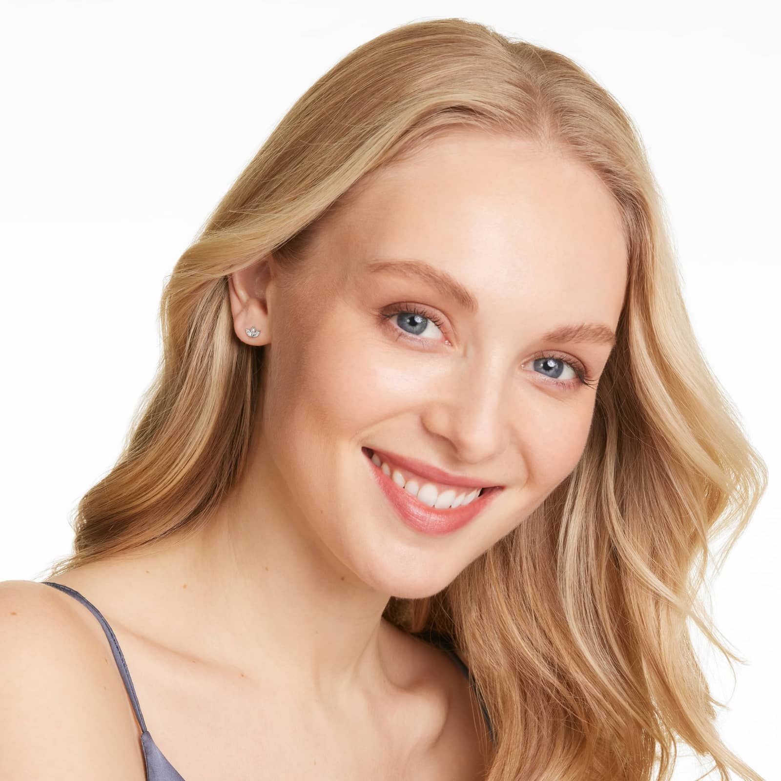 Azalea Lab-Grown Diamond Stud Earrings In 14K White Gold