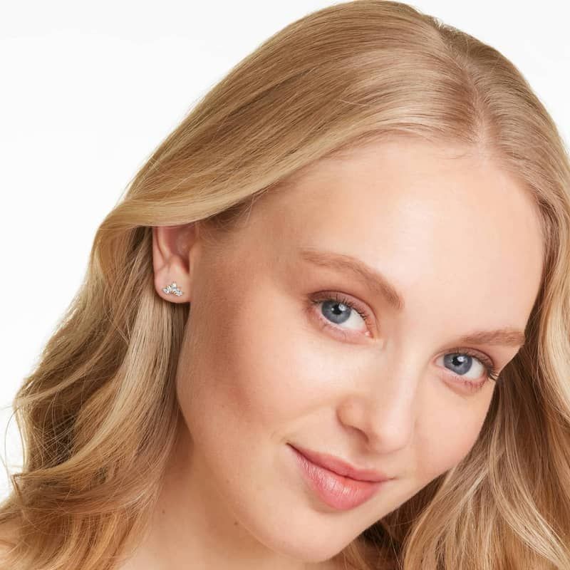 Wildflower Lab-Grown Diamond Stud Earrings In 14K Yellow Gold