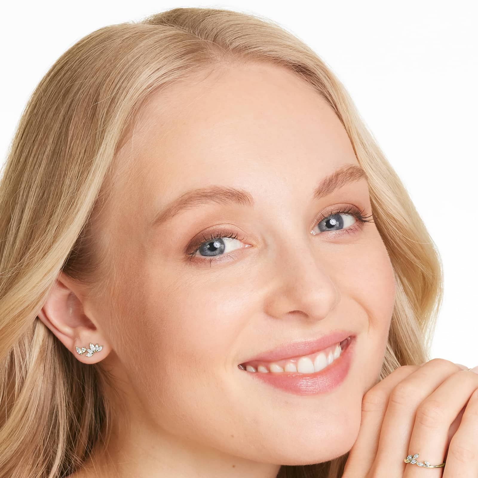 Wildflower Lab-Grown Diamond Stud Earrings In 14K Yellow Gold